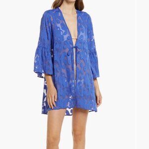 Lilly Pulitzer Royal Blue Patterned Pool Coverup